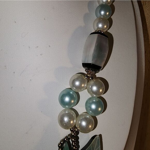 1970's Lee Sands Vintage Mother Of Pearl Inlay Flower 20" - Picture 4 of 9